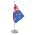 Table Flag Adjustable Height pole with single reverse flag